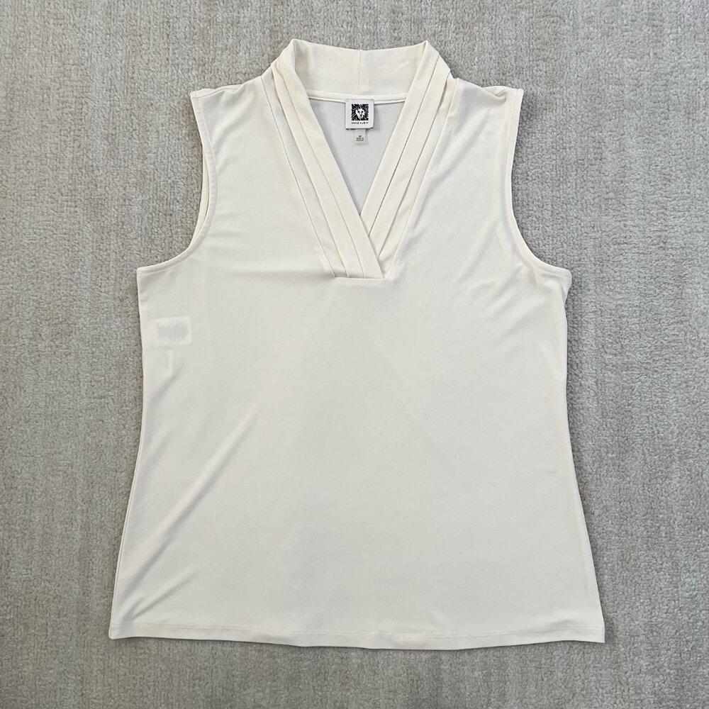 Anne Klein Sleeveless Knit Blouse Top M